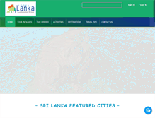 Tablet Screenshot of looklanka.com